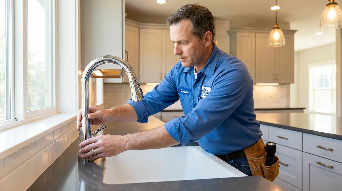 Kitchen faucet installation by Johns Plumbing LLC in Needles