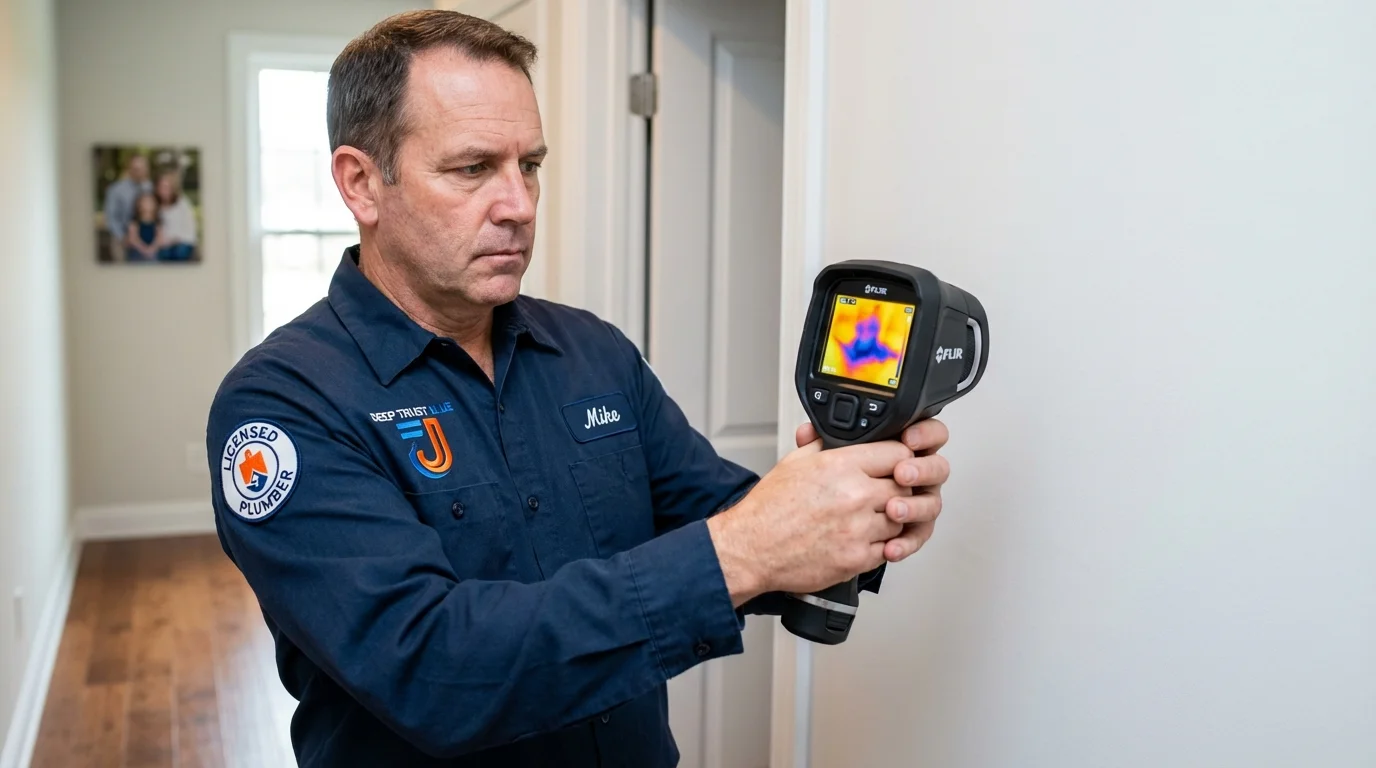 Thermal imaging leak detection by Johns Plumbing LLC in Needles